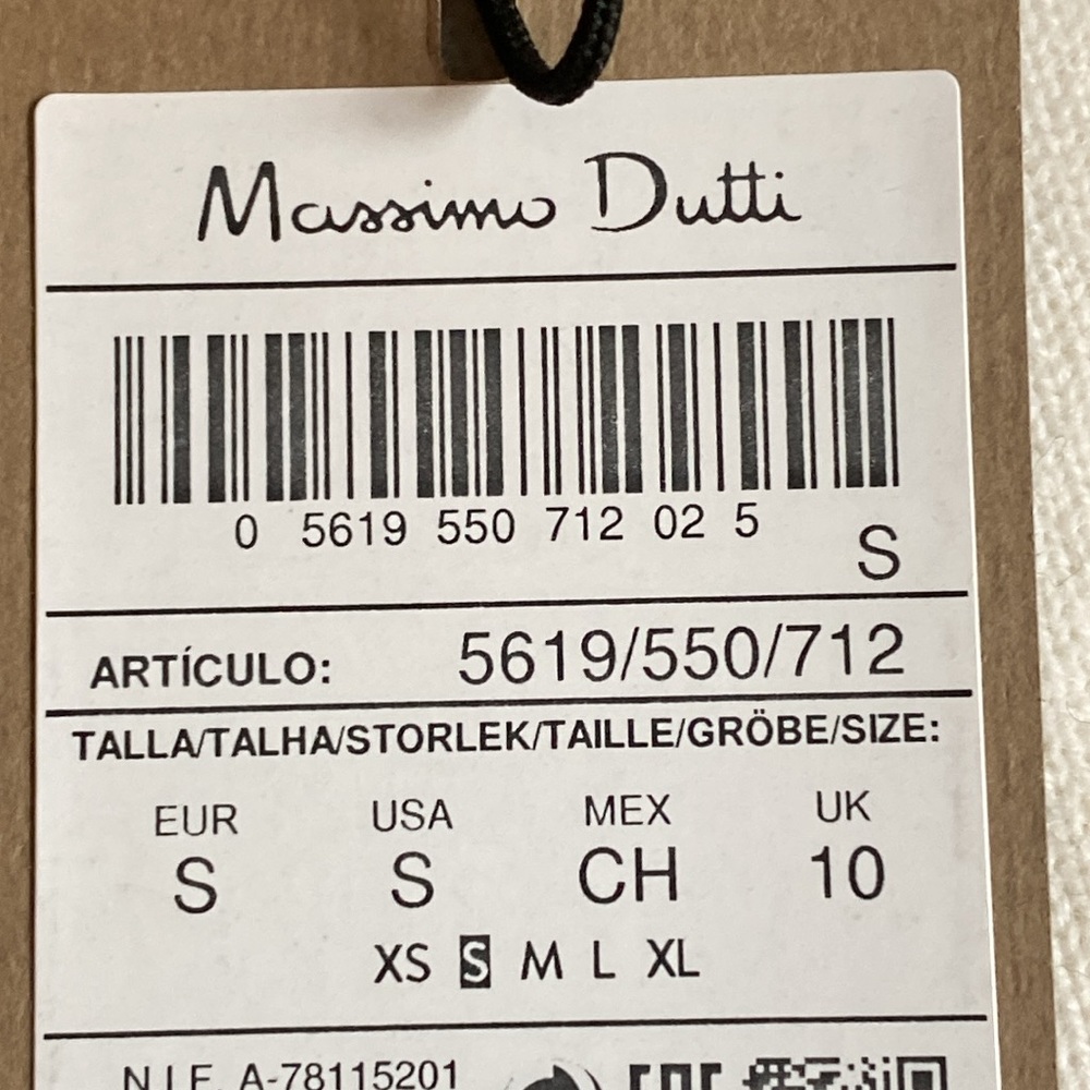 NWT. Massimo Dutti Blue Wool/Cashmere Sweater. Size S. - Picture 9 of 11